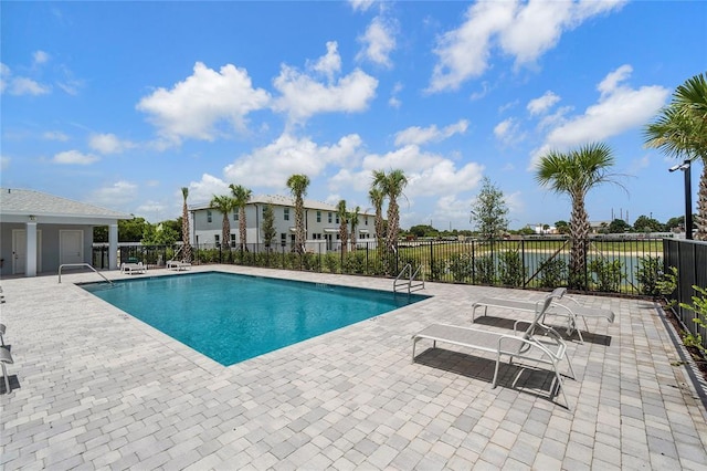 view of pool with a patio area