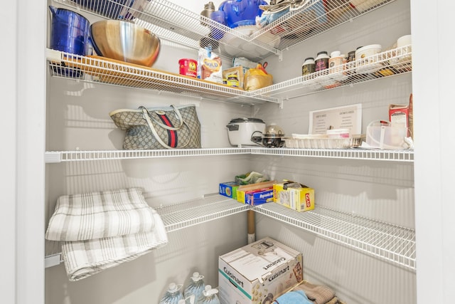 view of pantry