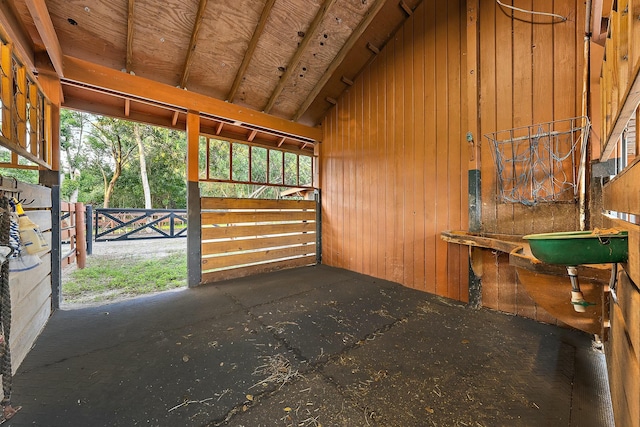 view of horse barn