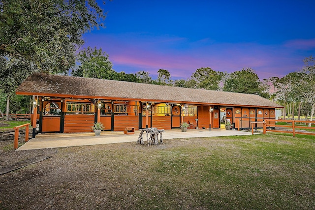 view of stable