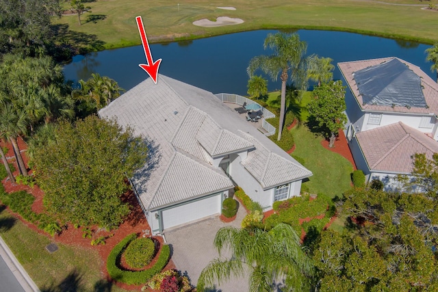 1401 SE Glencoe Ct, Port Saint Lucie, FL 34952 - drone / aerial view with a water view and golf course view