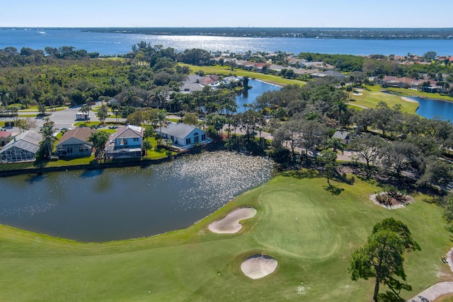 1401 SE Glencoe Ct, Port Saint Lucie, FL 34952 - aerial view featuring a residential view, view of golf course, and a water view
