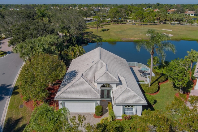 1401 SE Glencoe Ct, Port Saint Lucie, FL 34952 - aerial view with a water view and golf course view