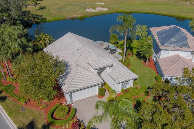 1401 SE Glencoe Ct, Port Saint Lucie, FL 34952 - aerial view featuring a water view and golf course view
