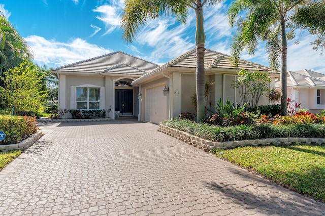 ranch-style house with a garage