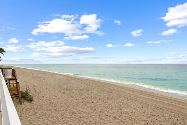 water view featuring a view of the beach