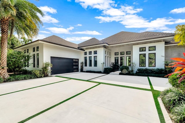 view of front of home featuring a garage