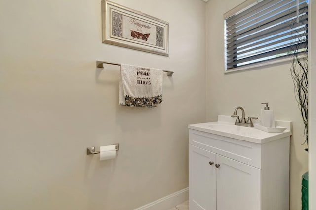 bathroom with vanity