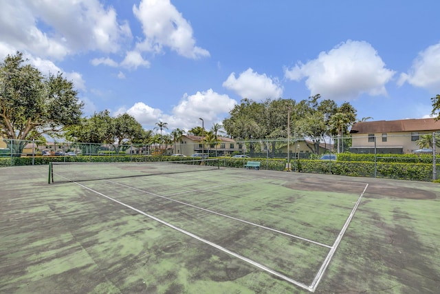 view of tennis court