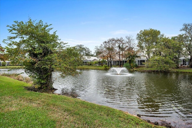 view of water feature