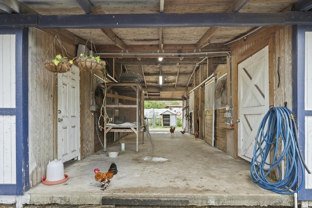 view of horse barn