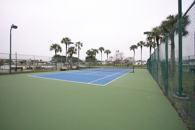 view of tennis court