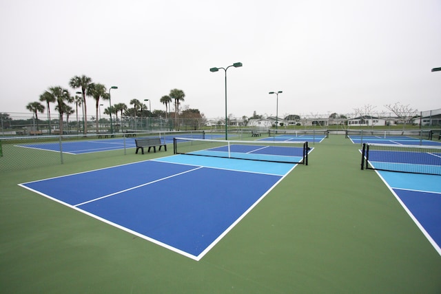 view of tennis court