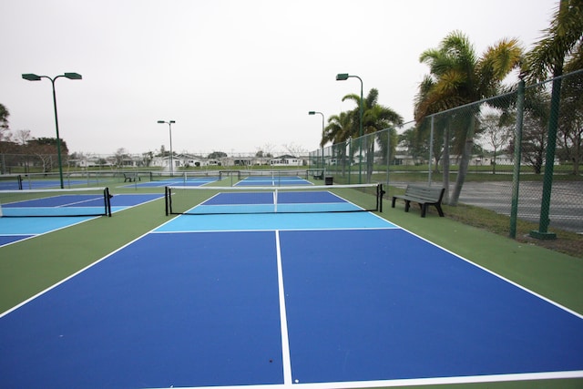 view of tennis court