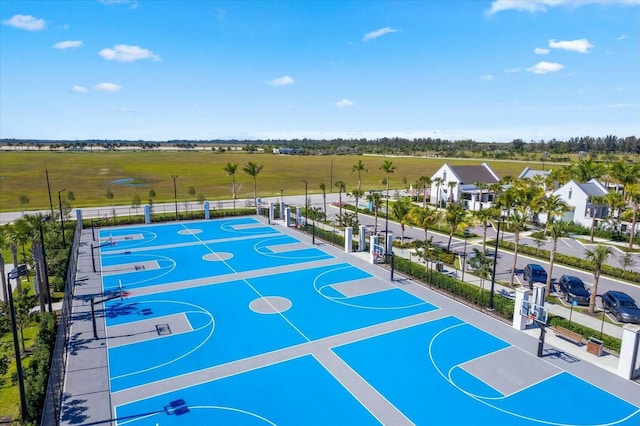 view of basketball court