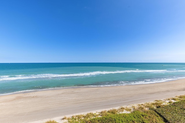 water view featuring a beach view