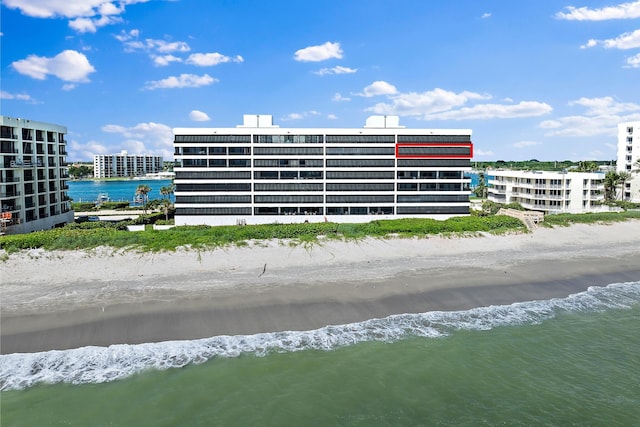 view of property with a water view