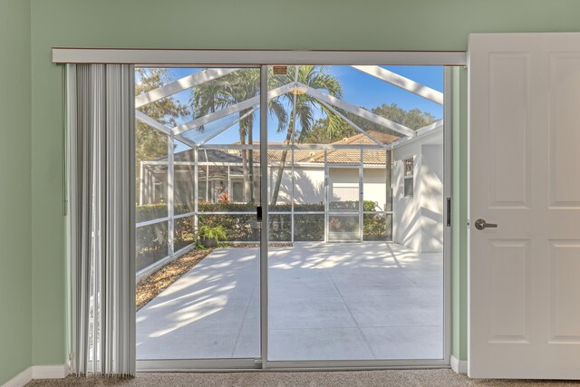 view of doorway to outside