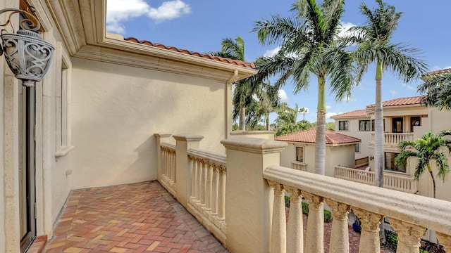 view of balcony