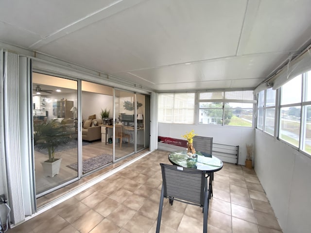 view of sunroom / solarium