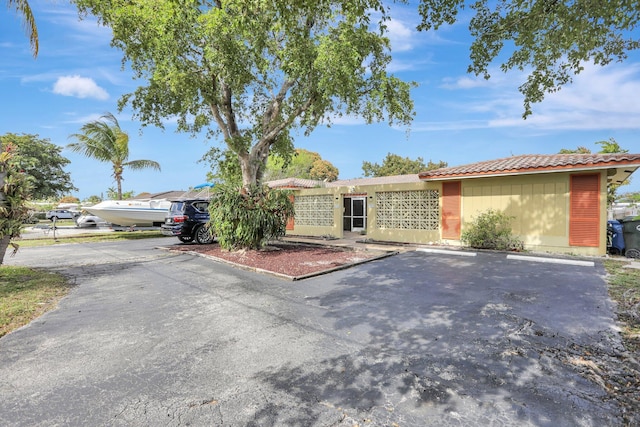 view of ranch-style home