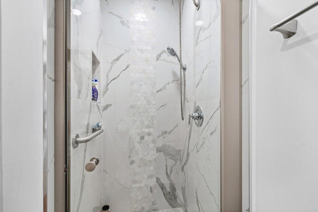 bathroom with a shower