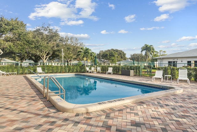 view of pool with a patio