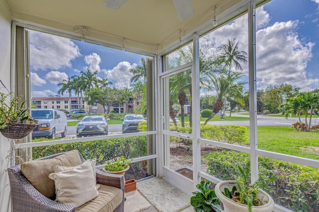 sunroom / solarium featuring plenty of natural light