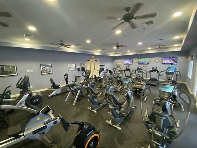 view of exercise room