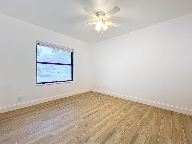 unfurnished room featuring ceiling fan