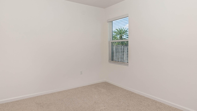 unfurnished room featuring carpet