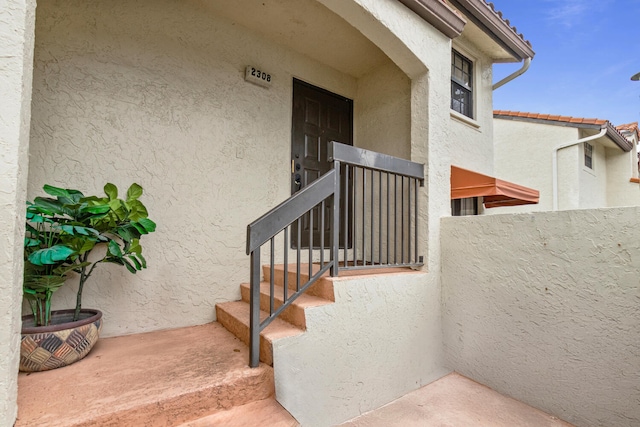 view of stairs