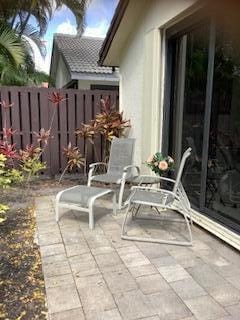 view of patio with fence