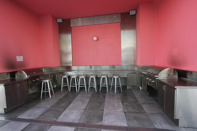 kitchen featuring stainless steel counters