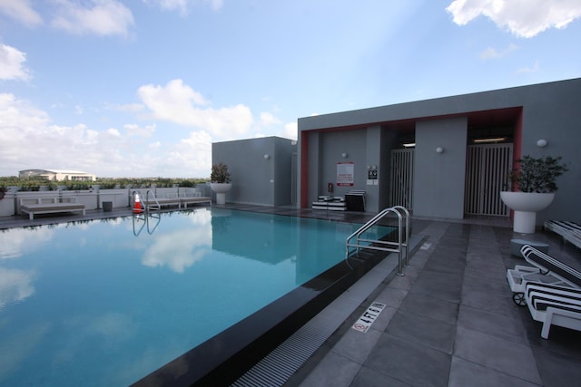 view of pool with a patio