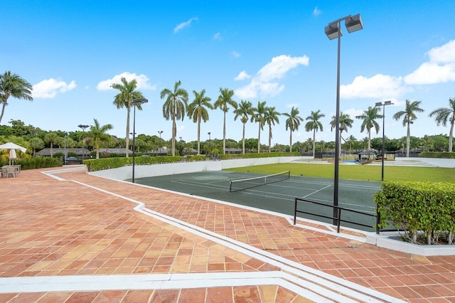 view of tennis court