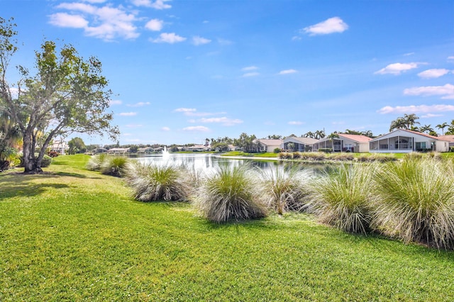 view of water feature featuring a residential view