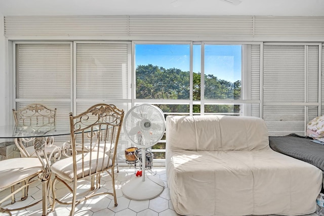 sunroom featuring a wealth of natural light