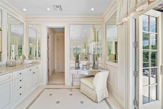 bathroom with vanity