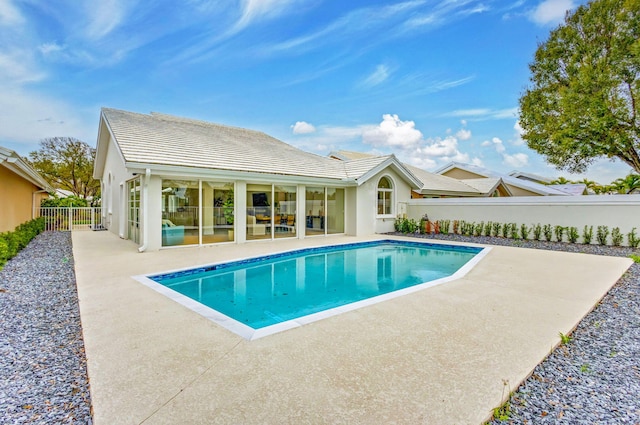 view of pool with a patio