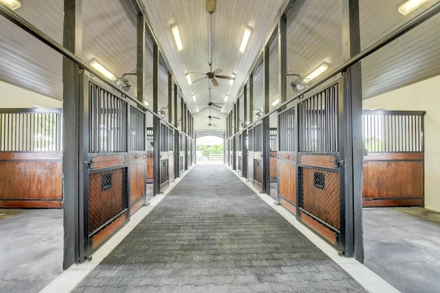 view of horse barn