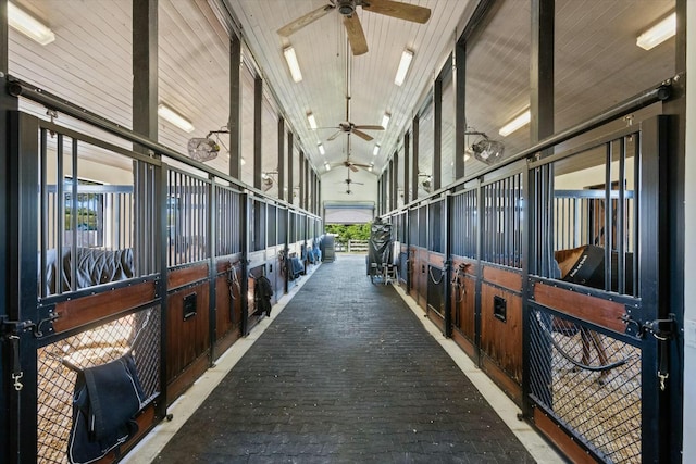 view of horse barn