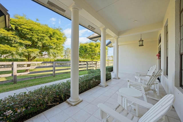 view of patio / terrace featuring a porch