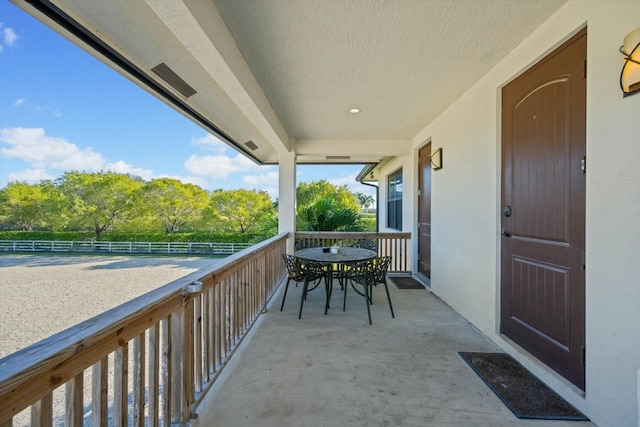 view of balcony