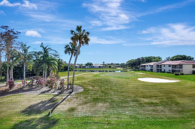 view of home's community with a lawn