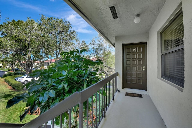 view of balcony