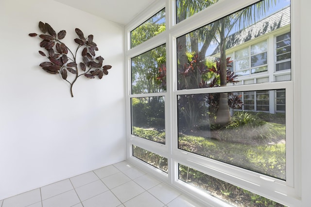 unfurnished sunroom with a healthy amount of sunlight