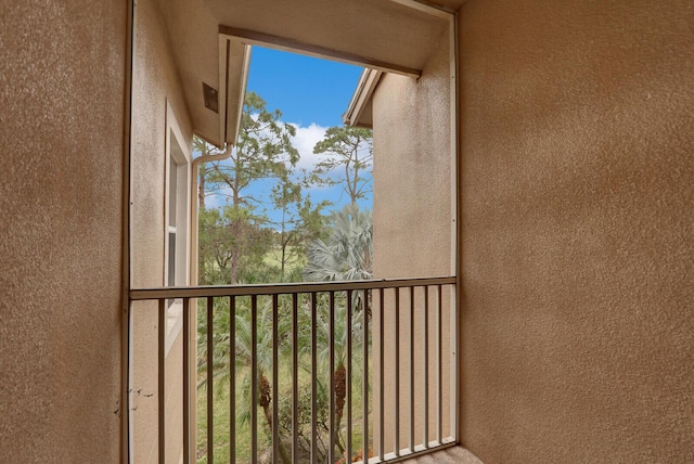 view of balcony