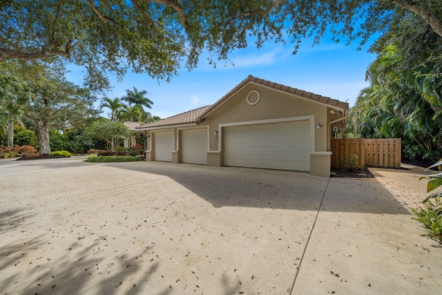 view of front of home featuring a garage