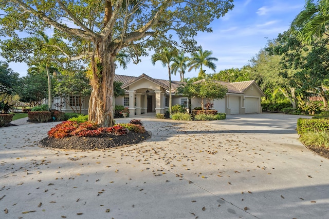 view of front of home featuring a garage